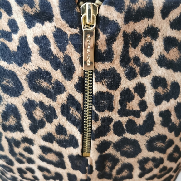Michael Michael Kors Leopard Print Skirt Size 4P - Picture 4 of 11